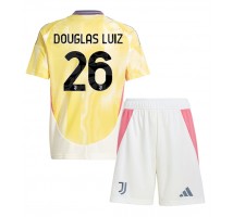 Juventus Douglas Luiz #26 Koszulka Wyjazdowa dzieci 2024-25 Krótki Rękaw (+ krótkie spodenki)